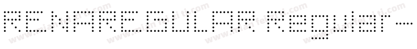 RENAREGULAR Regular字体转换